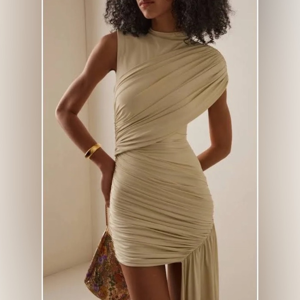 DE LA VALI Ravenna mini dress buttercream